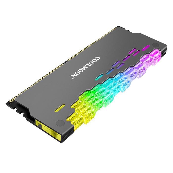 COOLMOON RA-2 RAM Heat Sink Cooler ARGB Colorful Heat Spreader for PC