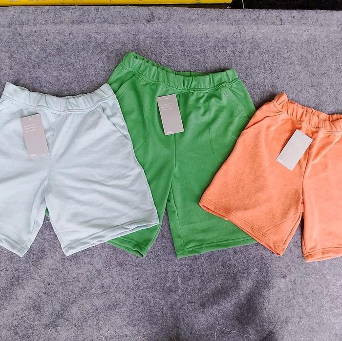 Celana Pendek Hommy Wanita 1 Set 3pcs Bahan Adem Lembut Warna Cute Tema Pantai Potongan Pola Nyaman 