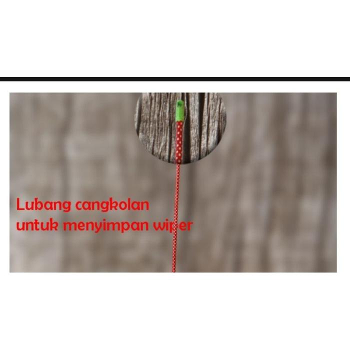 Pel Lantai Sumbu Gagang Kayu Panjang Tahan Lama
