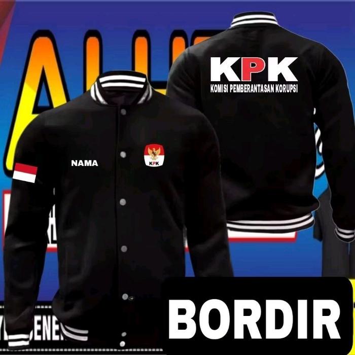 Jaket bordir satuan bisa request bordir Jaket bordir KPK jaket varsity KPK Jaket baseball KPK Jaket 