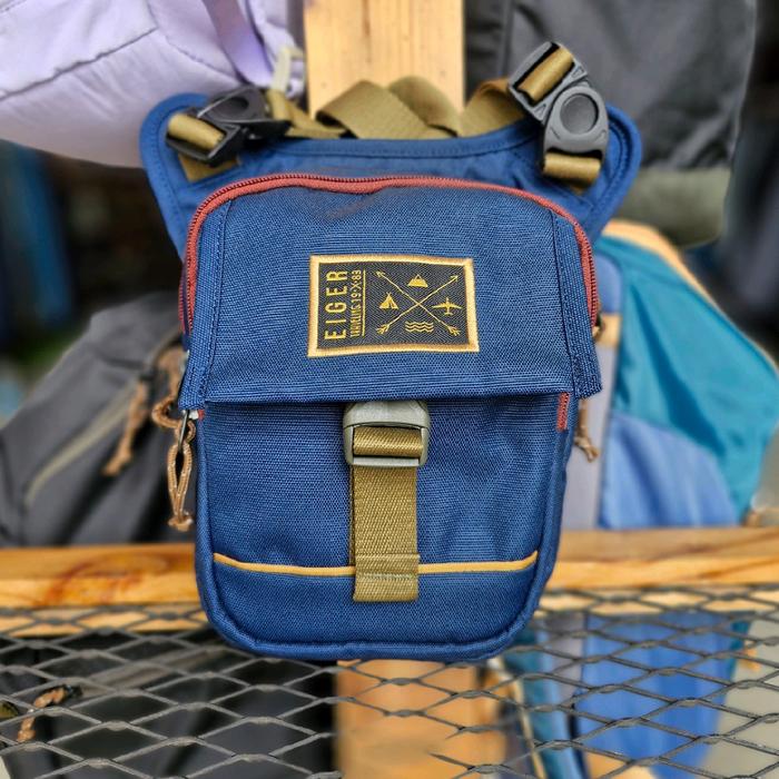 LEG PACK EIGER 2708 MIGRATE 1989 NAVY-2L-SLINGBAG COWOK-TAS PAHA-OUTDOOR USE PRIA