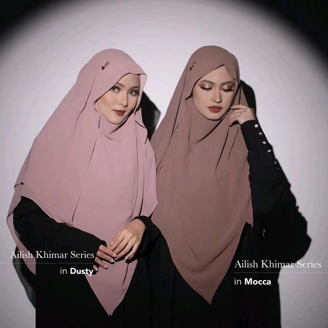 FRENCH KHIMAR BUTTERFLY DUA LAYER JUMBO NIQAB CADAR TALI / JILBAB Ceruty Dewasa Kerudung Hitam Pad I