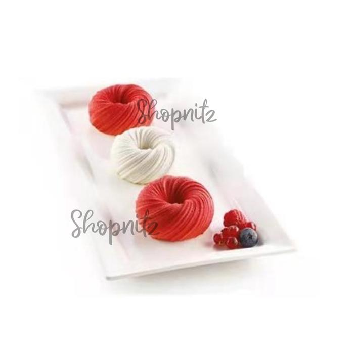 Cetakan Silicone Silikon MINI Entremet Intreccio Loyang Puding Cake