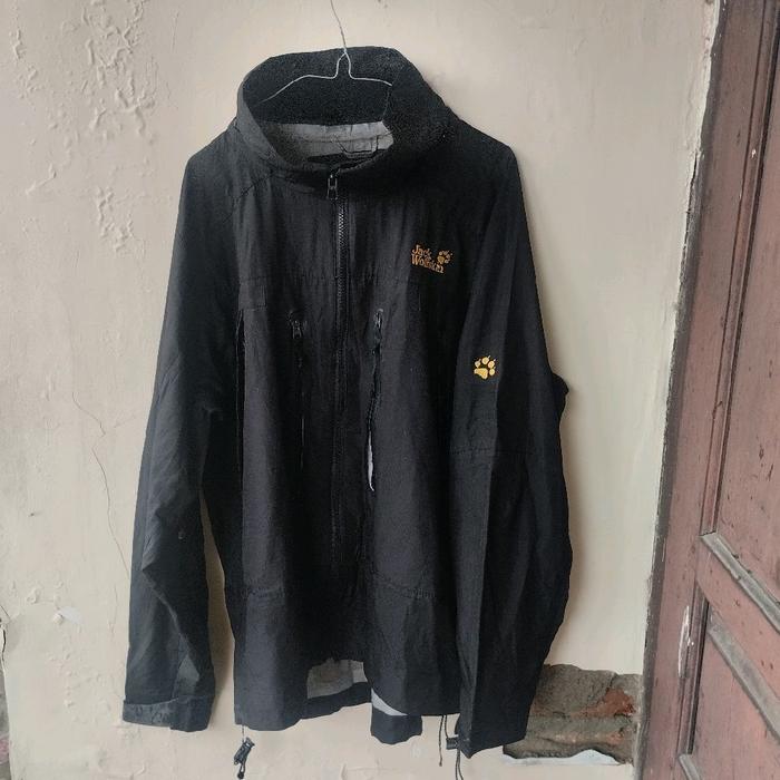 Vintage Jaket Jack Wolfskin Goretex Ideas Outdoor Original Pria Unisex Musim Dingin Hitam Keren Wani
