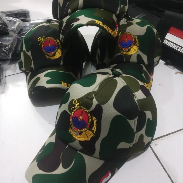 Topi Doreng KKO Dreyfit Logo Bordil jangkar Marinir Terbaru