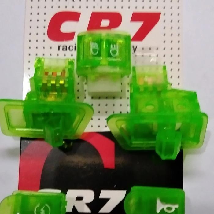 saklar set Variasi warna hijau-CR7-Motor honda beat karbu,vario karbu.