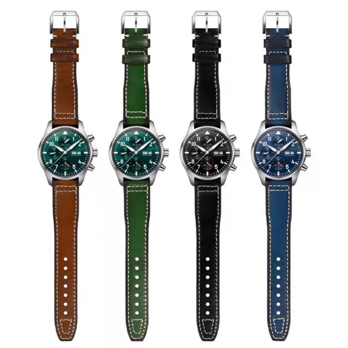 PREMIUM Tali Jam Tangan 22 MM Replacement Strap Leather IWC Pilot Mark 9011.22