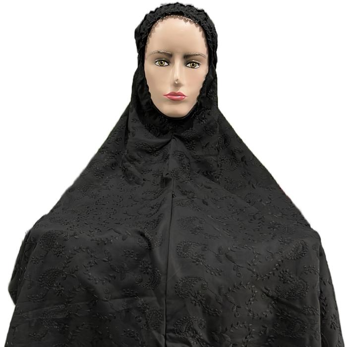 hijab bergo bordir padang bahan katun