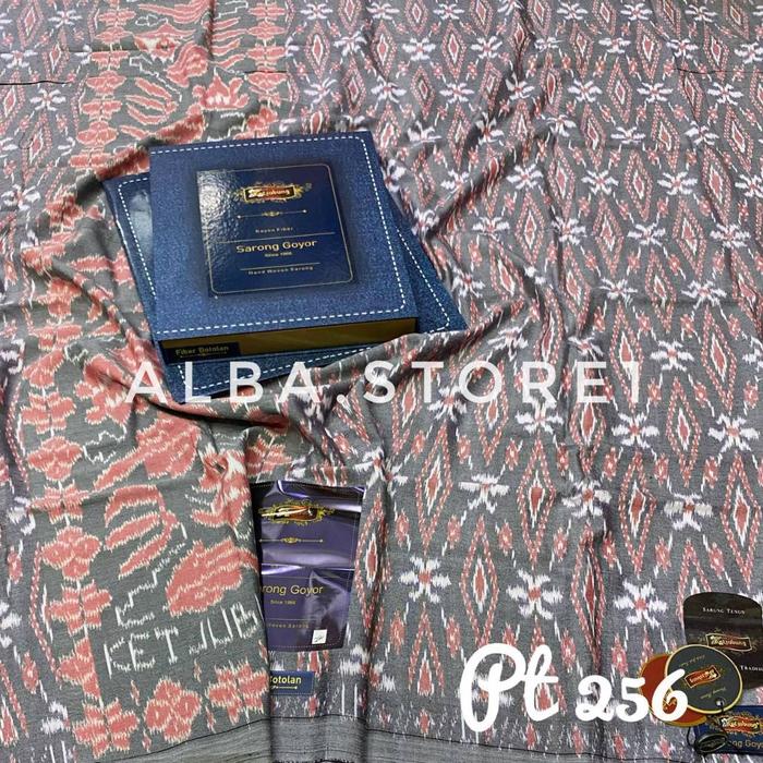 [PUTIH/SOFT] Sarung Ketjubung Goyor Ori Warna Soft Putih Abu Hitam//Sarung Goyor Kecubung Jumbo Goyo