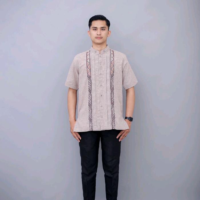 Baju Koko Lengan Pendek Asriyani Bordir