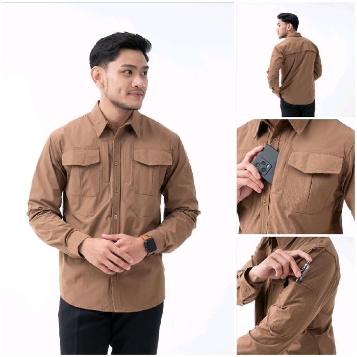 Twoon Kemeja Pria Original Slim Fit Nyaman Keren Katun Formal Kerja Kantor Pesta Bahan Mayer Street
