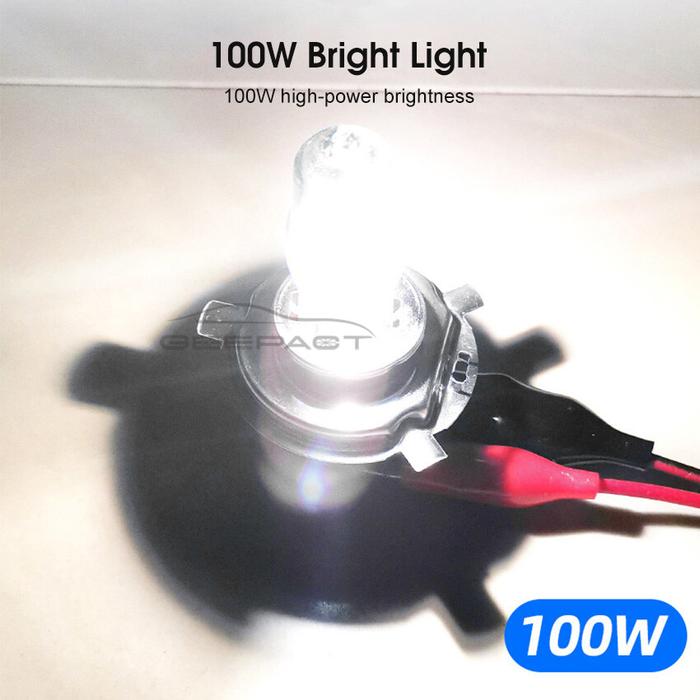 Geepact [1 Pasang] Xenon Lampu 100W H4 Mobil Lampu Depan Kabut Lampu