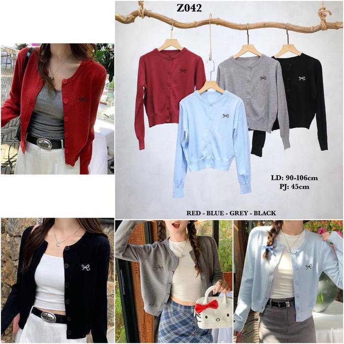 Cardigan Rajut Naomi Pita Satu Aesthetic Korean Look Outer knitwear Atasan Baju Kardigan Wanita Kanc