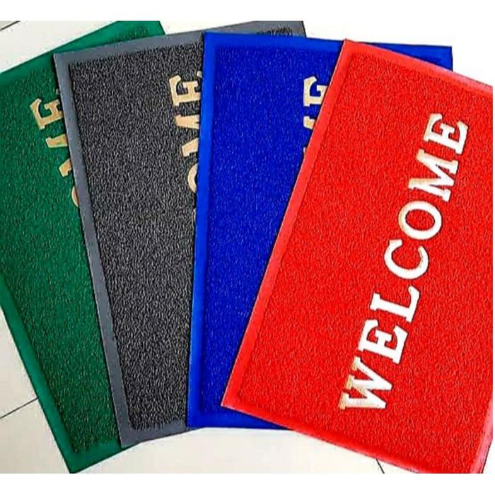 KESET WELCOME LANTAI Karpet MIE bihun BERBAGAI WARNA ANTI SLIP