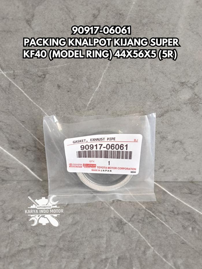 PAKING KNALPOT DEPAN TOYOTA KIJANG 5K SUPER KF40 (MODEL RING) 44X56X5 (5R) 90917-06044