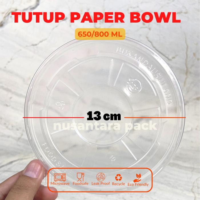 Safitiri Paper Bowl Mangkok Kertas Nasi Kraft Coklat Foodgrade 360 500 650 800