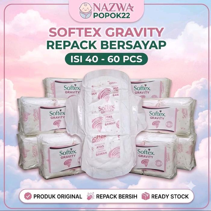 Softex Daun Sirih Pembalut Repack Isi 50 Pcs dengan Perlindungan Alami dan Sayap Berkualitas