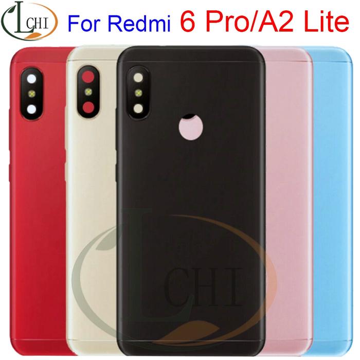 For Xiaomi Mi A2 Lite Battery Cover For Redmi 6 Pro Back Glass Panel