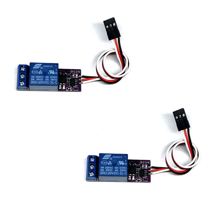 2 Buah Modul Relai Drone Pesawat RC Pengendali Buzzers Lampu Sorot