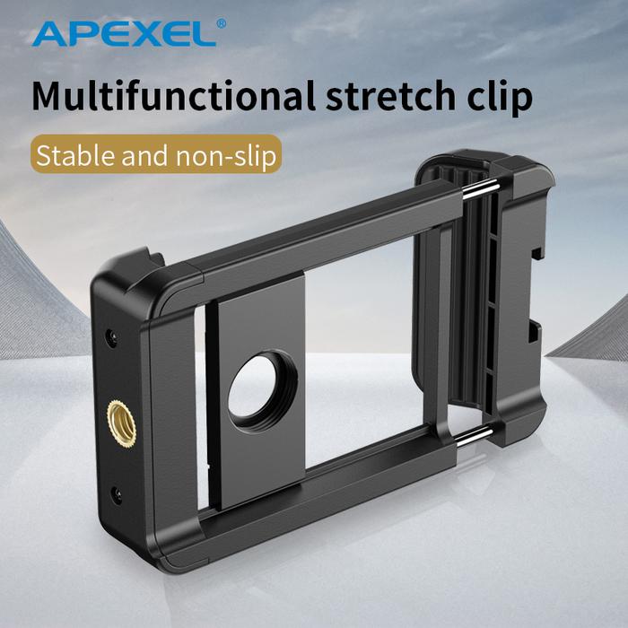 APEXEL Telephoto Lens Bracket Mobile Phone Clip Retractable Mount