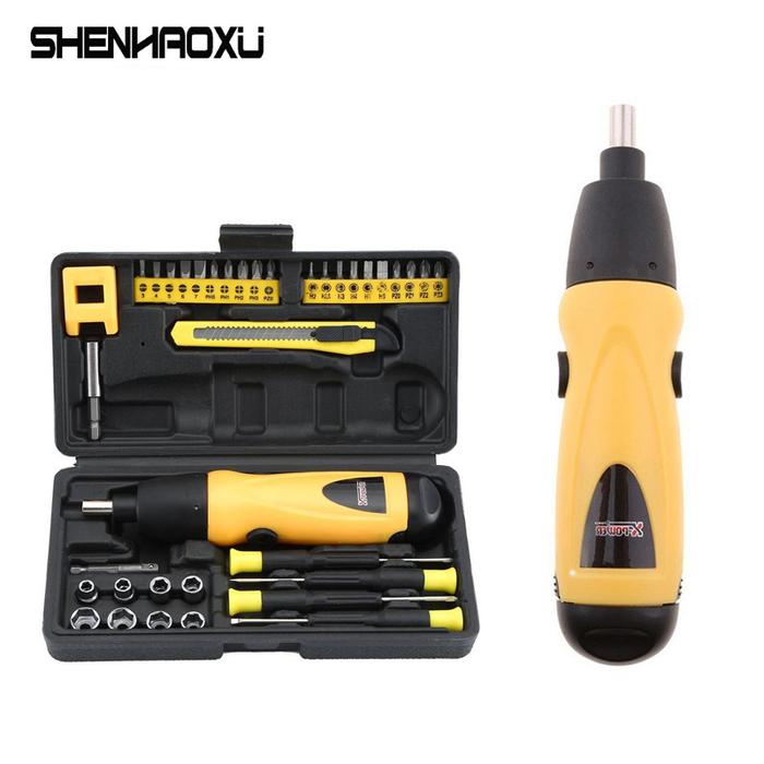6V Cordless Electric Screwdriver Set Battery Operated Cordless Drill