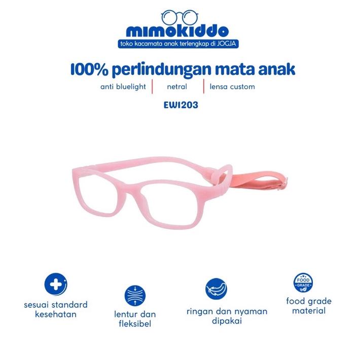 MIMOKIDDO Ew1203 Kacamata Baby 1-3 Tahun Bahan Letur Tr90
