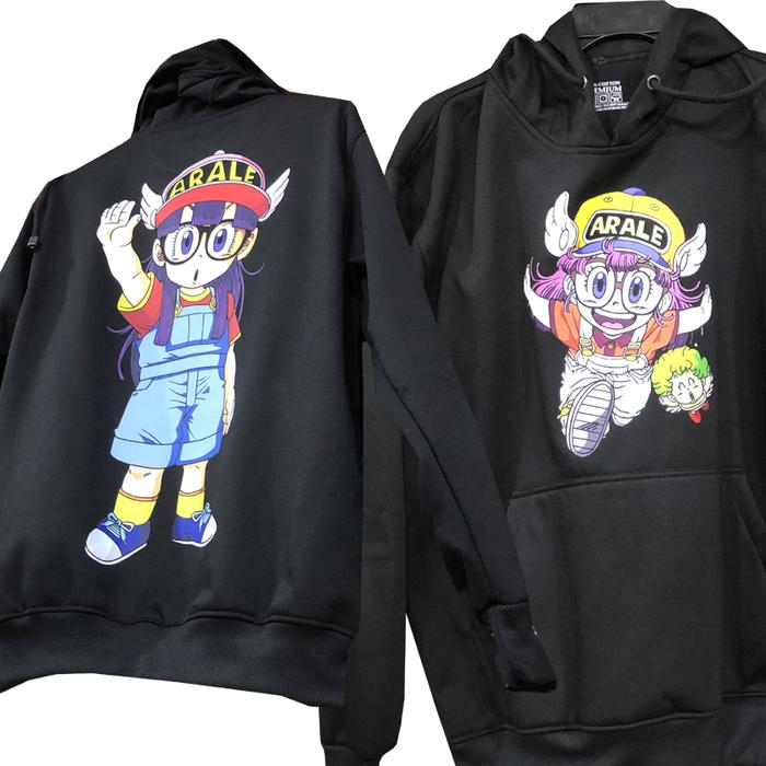 Sweater Dr Slump Arale Hoodie Jumper Bahan Cotton Fleece