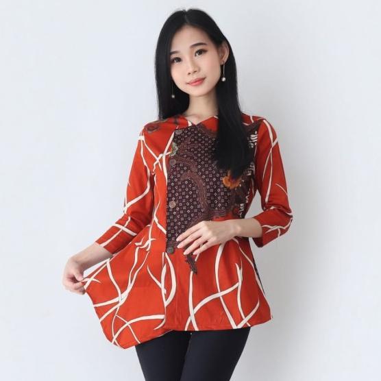 Atasan Batik Wanita Blus Batik Wanita Modern 430 GT