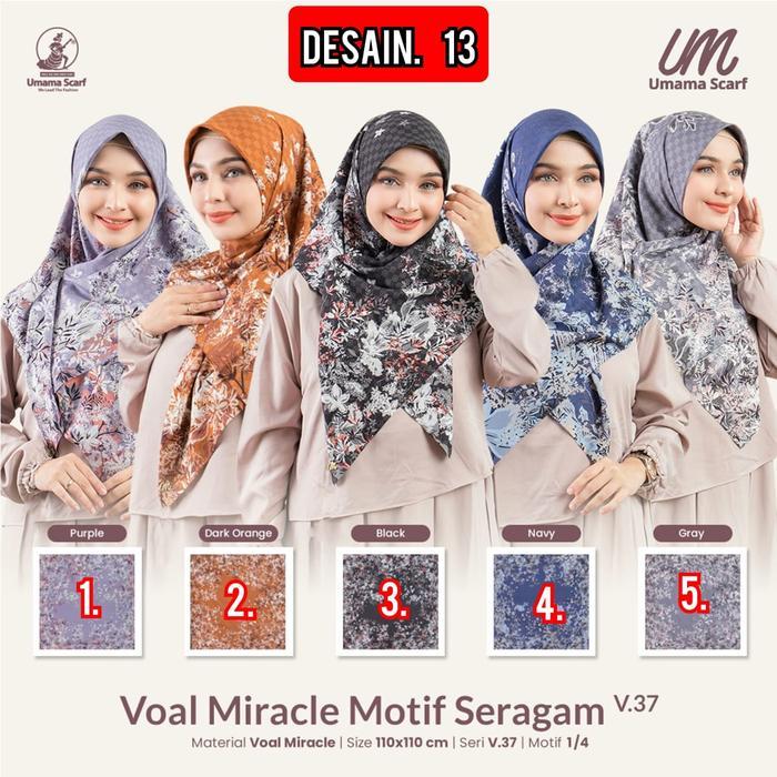Promo Kemasan Pouch Umama Miracle Motif Pouch Metal Logo Icon Plat Besi Um Voal 110X110 Cm Premium