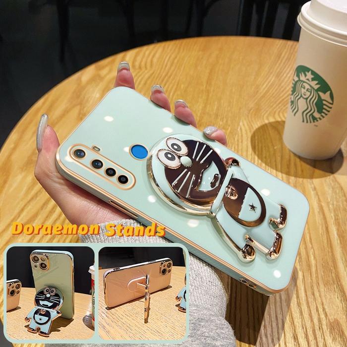 Casing Ponsel untuk Realme 5 Pro 5i 5s 6i 6 Pro 6s 3 pro 3i X Lite XT Narzo Case pintar pola Doraemo