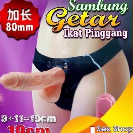 PRODUK BARU READY STOK-kdm sambung ikat pinggang G19cm condomm silicon jumbo sudah 1 set ikat pingga