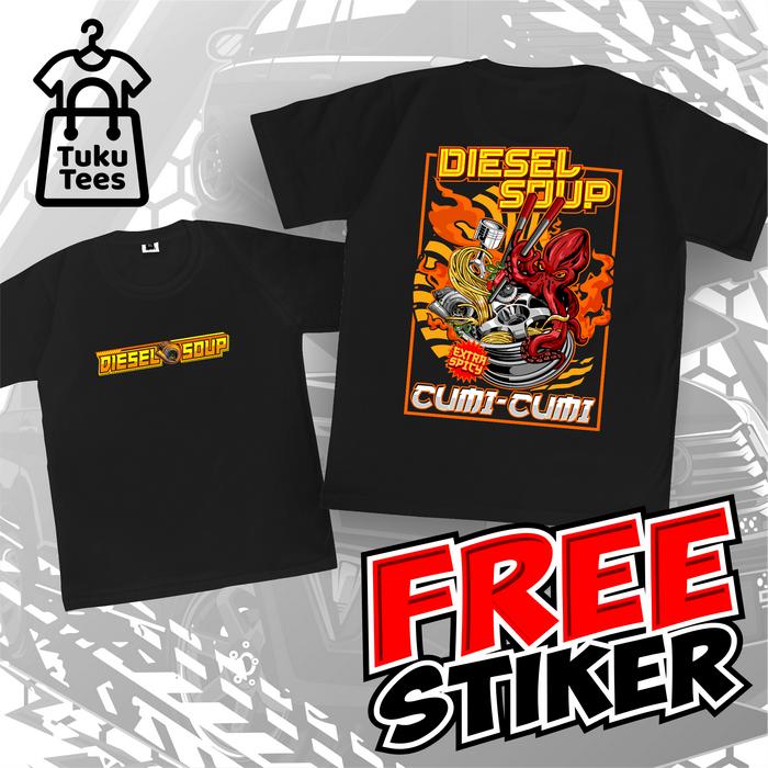 Kaos Innova Diesel Soup Cumi Cumi Free sticker