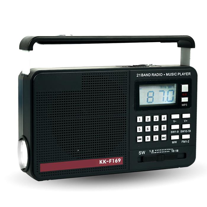 AM FM SW MP3 Player Digital Display 21 Full Band Radio Receiver