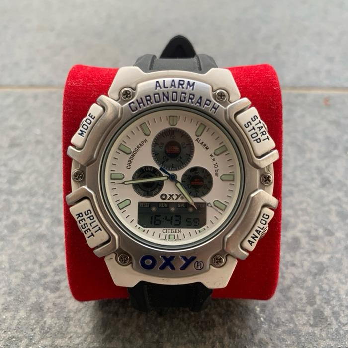 Jam tangan CITIZEN OXY ANA-DIGI QUARTZ ALARM CHRONO VINTAGE