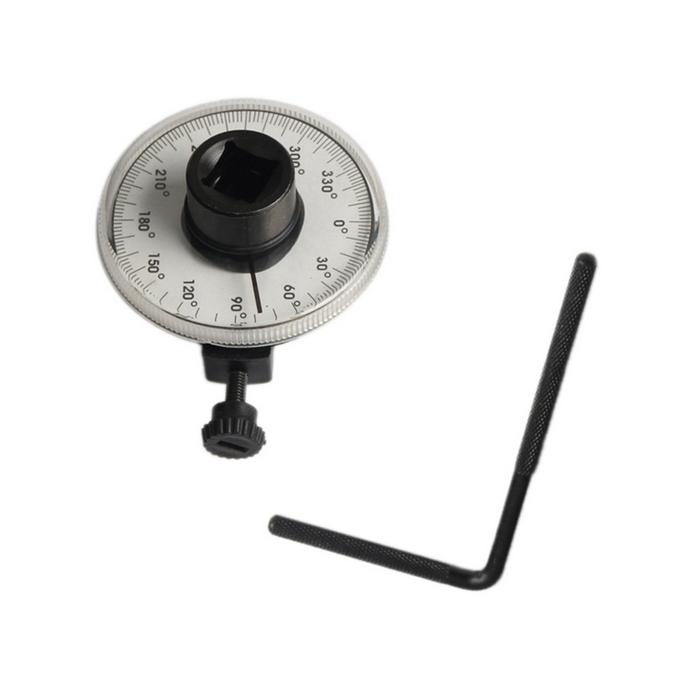 1/2 Torque Indexer Angle Gauge with Clamps Torque Angle Meter Pointer Dial Auto Repair