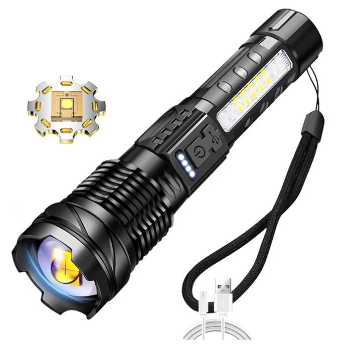 Senter Led Mini Senter Kecil Lentera Fokus Zoom Led Senter