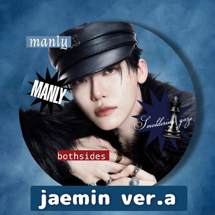 Jeno Jaemin Pin Button Ver Album JNJM Liontin Bothsides Gratis Freebisee untuk Penggemar Jeno dan Ja
