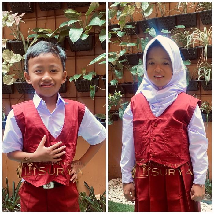 SURYA - ROMPI SD -SERAGAM SEKOLAH SD -ROMPI MERAH