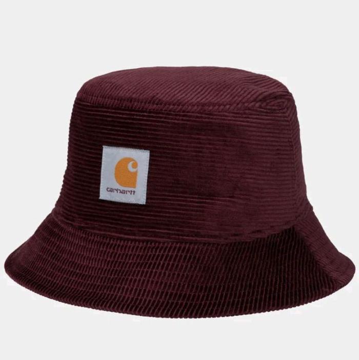 CARHARTT HAT - CORD BUCKET HAT - AMARONE - 100% ORIGINAL