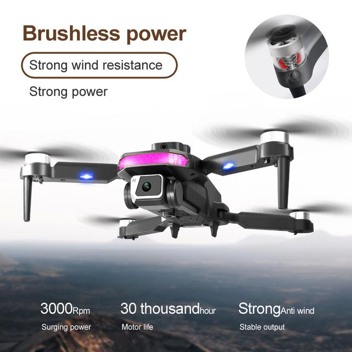 D8PRO Drone GPS kamera ganda 8K HD, Drone mainan lipat fotografi