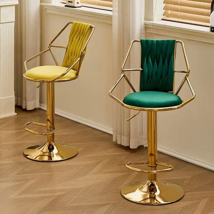 Kursi Bar Gaya Fashion Polnstar Kursi Bar Putar Kursi Bar Putar Lift Mewah Ringan Nordic Kursi Bar