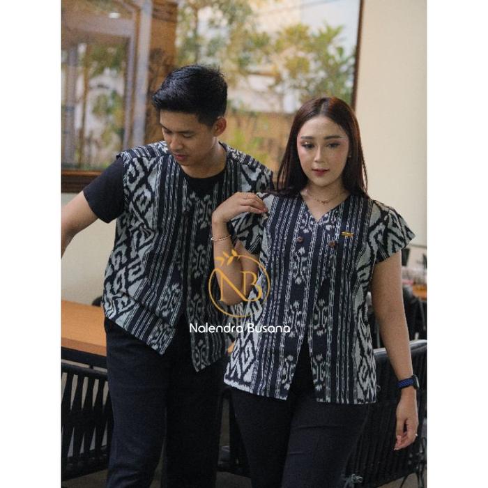 READY STOCK BAJU TENUN VEST TENUN WANITA ROMPI TENUN PRIA OUTER TENUN BLEZER TENUN CARDIGAN TENUN SE