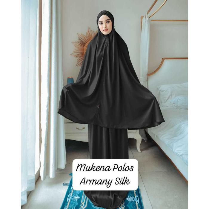 Mukena Polos TRZ Armani Silk / Mukena Travel Cantik/ Mukena Armani Silk Polos/ Prayer Set TRZ HER
