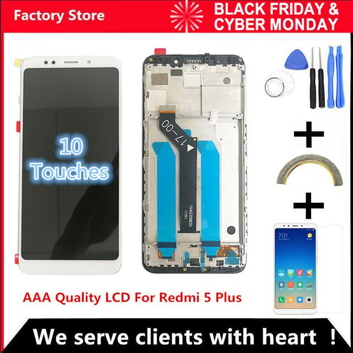 10-Touch AAA Quality LCD+Frame For Xiaomi Redmi 5 Plus LCD Display
