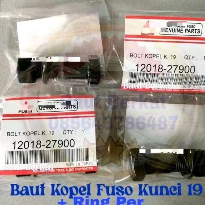 (2Biji) Baut kopel fuso kunci 19 baut flange kopel fuso ps190 fm516 fm518