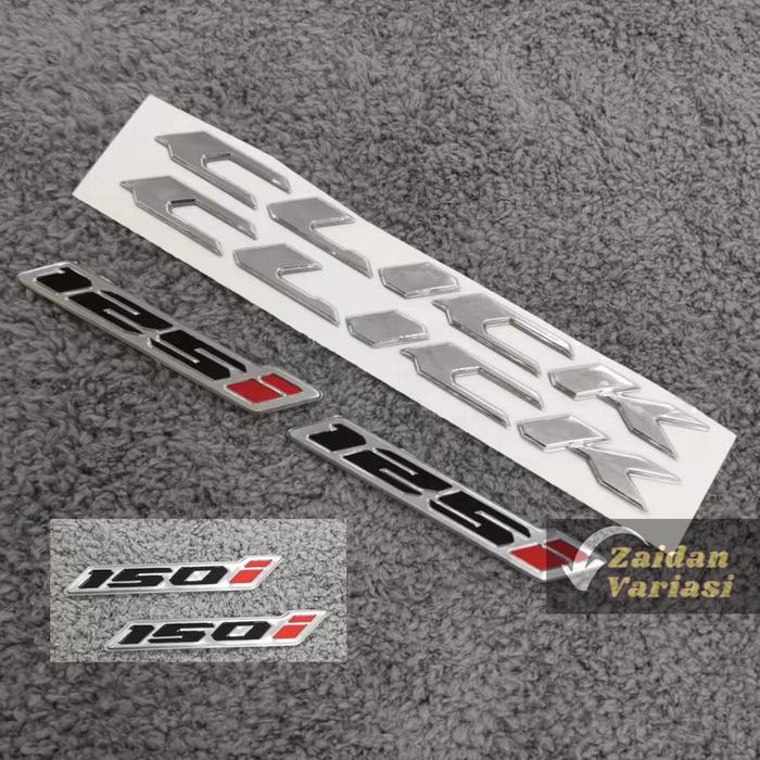 Emblem Click 125i 150i Stiker Logo Timbul Vario 125 New Old 160 150 Sticker 110 Karbu Hitam Thailand