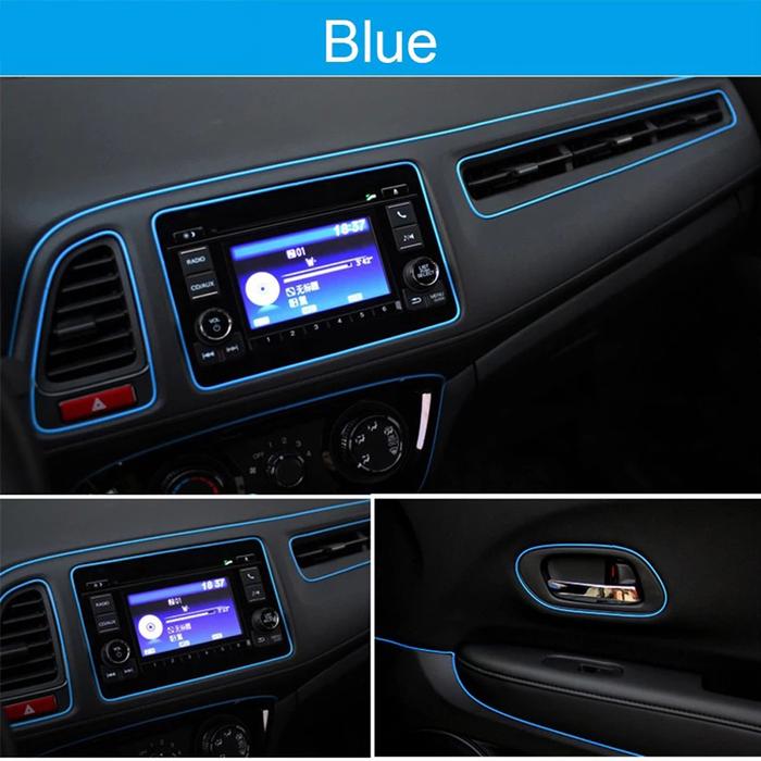 Stiker Dasbor Pintu Strip Dekoratif Mobil untuk BMW E30 E36 E39 E46