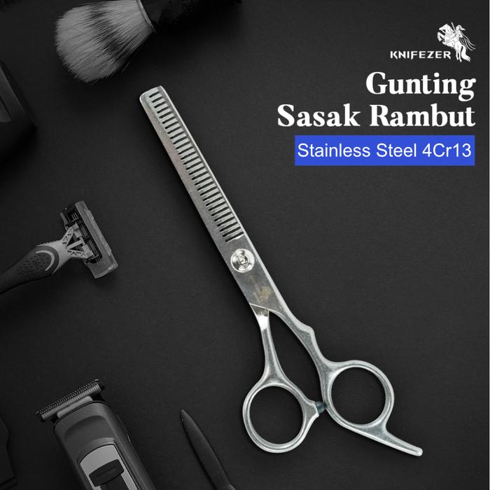 Grand Mall - Gunting Sasak Rambut | Gunting Barber Stainless | Alat Potong Rambut