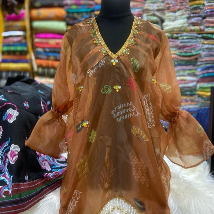 BAJU BODO ORGANZA MOTIF TANPA PURING Wanita