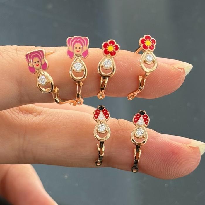 Anting model kepik boneka 6K toko kedungwaringin